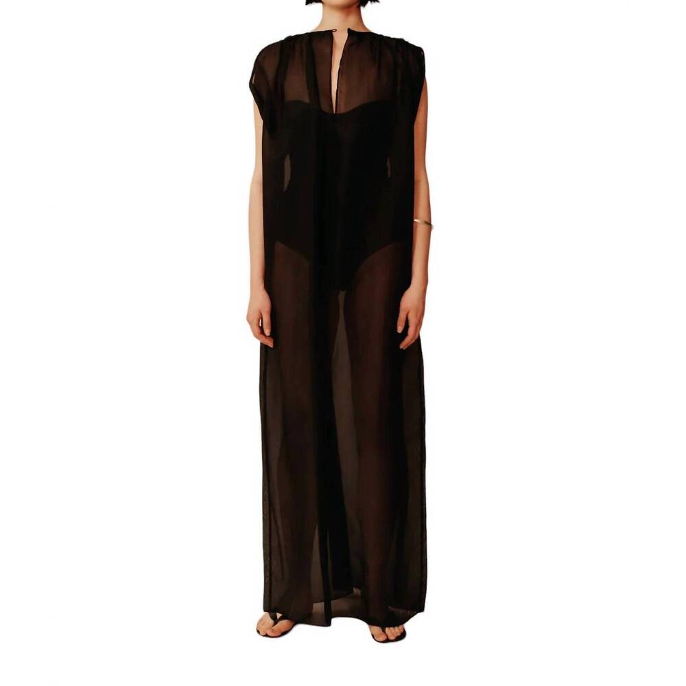 NEW ESSE organza envelope dress in black